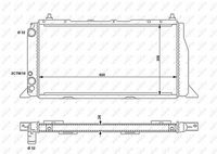 NRF 54603 - Material: Aluminio<br>Longitud de red [mm]: 590<br>Ancho de red [mm]: 322<br>Profundidad de red [mm]: 30<br>Tipo radiador: Aletas refrigeración unidas mecánicamente<br>