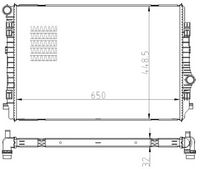 NRF 550081 - Calefacción / Refrigeración: radiador adicional<br>Material: Aluminio<br>Longitud de red [mm]: 620<br>Ancho de red [mm]: 410<br>Profundidad de red [mm]: 24<br>Versión: Alternative<br>Tipo radiador: Aletas refrigeración unidas mecánicamente<br>