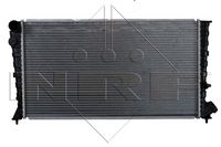 NRF 58101 - año construcción hasta: 01/1997<br>Equipamiento de vehículo: para vehículos con climatizador<br>Material: Aluminio<br>Longitud de red [mm]: 610<br>Ancho de red [mm]: 378<br>Profundidad de red [mm]: 34<br>Tipo radiador: Aletas refrigeración unidas mecánicamente<br>