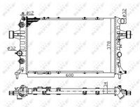 NRF 58178A - Equipamiento de vehículo: para vehículos con climatizador<br>Material: Aluminio<br>Calefacción / Refrigeración: para vehículos con radiador combinado agua/aceite<br>Longitud de red [mm]: 600<br>Ancho de red [mm]: 366<br>Profundidad de red [mm]: 34<br>Artículo complementario / información complementaria 2: con piezas de montaje<br>Tipo radiador: Aletas refrigeración soldadas<br>