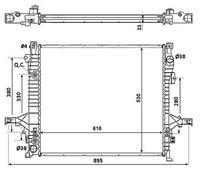 NRF 58356 - Radiador, refrigeración del motor