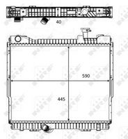 NRF 58484 - Radiador, refrigeración del motor