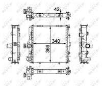 NRF 58486 - Radiador, refrigeración del motor