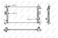 NRF 58487 - Radiador, refrigeración del motor