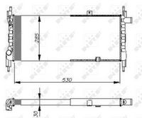 NRF 58711 - Material: Aluminio<br>Longitud de red [mm]: 525<br>Ancho de red [mm]: 322<br>Profundidad de red [mm]: 23<br>Tipo radiador: Aletas refrigeración unidas mecánicamente<br>