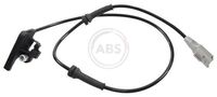 A.B.S. 30138 - Lado de montaje: Eje delantero<br>Longitud total [mm]: 682<br>Tipo de sensor: Sensor activo<br>Color de conector: blanco<br>Longitud de cable [mm]: 630<br>Referencia artículo par: 30137<br>Peso [kg]: 0,05<br>