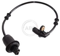 A.B.S. 30249 - Lado de montaje: Eje trasero izquierda<br>Longitud total [mm]: 496<br>Longitud [mm]: 28<br>Tipo de sensor: Sensor activo<br>Color de conector: negro<br>Longitud de cable [mm]: 436<br>Referencia artículo par: 30249<br>Peso [kg]: 0,06<br>