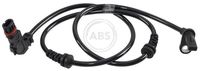 A.B.S. 30406 - Lado de montaje: Eje trasero<br>Longitud total [mm]: 1065<br>Longitud [mm]: 31<br>Tipo de sensor: Sensor activo<br>Color de conector: negro<br>Longitud de cable [mm]: 985<br>Referencia artículo par: 30405<br>Peso [kg]: 0,08<br>