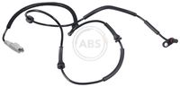 A.B.S. 30816 - Lado de montaje: Eje delantero<br>Longitud total [mm]: 725<br>Longitud [mm]: 39<br>Tipo de sensor: Sensor activo<br>Color de conector: gris<br>Longitud de cable [mm]: 625<br>Referencia artículo par: 30642<br>Peso [kg]: 0,11<br>