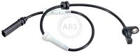 A.B.S. 31230 - Lado de montaje: Eje delantero<br>Longitud total [mm]: 620<br>Longitud [mm]: 31<br>Tipo de sensor: Sensor activo<br>Color de conector: negro<br>Longitud de cable [mm]: 530<br>Referencia artículo par: 31229<br>Peso [kg]: 0,08<br>