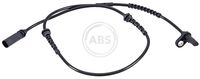 A.B.S. 31263 - Lado de montaje: Eje trasero<br>Longitud total [mm]: 980<br>Longitud [mm]: 41<br>Tipo de sensor: Sensor activo<br>Color de conector: negro<br>Longitud de cable [mm]: 875<br>Referencia artículo par: 31226<br>Peso [kg]: 0,09<br>