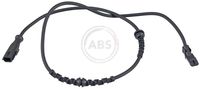 A.B.S. 31256 - Lado de montaje: Eje delantero, derecha<br>Longitud total [mm]: 755<br>Tipo de sensor: Sensor activo<br>Color de conector: negro<br>Longitud de cable [mm]: 690<br>Referencia artículo par: 32353<br>Peso [kg]: 0,05<br>