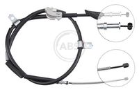 A.B.S. K15378 - Cable de accionamiento, freno de estacionamiento