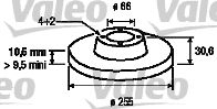 VALEO 186567 - Disco de freno