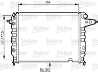 VALEO 730395 - Radiador, refrigeración del motor