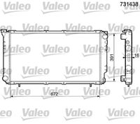 VALEO 731438 - Radiador, refrigeración del motor