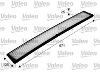 VALEO 698489 - Calefacción / Refrigeración: para vehículos con filtro de carbón activado<br>Tipo de filtro: Filtro de carbón activado<br>Longitud [mm]: 662<br>Ancho [mm]: 97<br>Altura [mm]: 21<br>Versión básica (art. n.º): 53.158.00<br>Versión de alta eficiencia con carbón activo (art. n.º): 34.121.00<br>