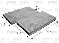 VALEO 698863 - Filtro, aire habitáculo - VALEO ESSENTIAL