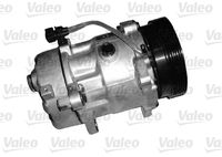 VALEO 699115 - año construcción desde: 06/1997<br>año construcción hasta: 04/1999<br>Código de motor: AER<br>Clase de caja de cambios: Caja de cambios manual, 5 marchas<br>Restricción de fabricante: SANDEN<br>ID compresor: SD7V16<br>Agente frigorífico: R 134 a<br>Tensión [V]: 12<br>Capacidad aceite [ml]: 135<br>poleas - Ø [mm]: 120<br>Número de canales: 6<br>Artículo complementario / información complementaria 2: con aceite de compresor PAG<br>Aceite para compresor: PAG 46<br>Peso [kg]: 6,475<br>