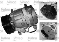 VALEO 699155 - año construcción desde: 06/2002<br>año construcción hasta: 03/2004<br>Código de motor: DW10ATED<br>Clase de caja de cambios: Caja de cambios manual, 5 marchas<br>para número de OPR desde: 09338<br>Restricción de fabricante: SANDEN<br>ID compresor: SD7V16<br>Agente frigorífico: R 134 a<br>Tensión [V]: 12<br>Capacidad aceite [ml]: 135<br>poleas - Ø [mm]: 119<br>Número de canales: 6<br>Artículo complementario / información complementaria 2: con aceite de compresor PAG<br>Aceite para compresor: PAG 46<br>Peso [kg]: 6,47<br>