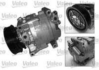 VALEO 699284 - ID compresor: SCS08C<br>poleas - Ø [mm]: 120<br>para artículo nr.: 1.5051R<br>Número de nervaduras: 6<br>Técnica conexión: FLANGIA<br>Tensión [V]: 12<br>Calidad: REMANUFACTURED<br>