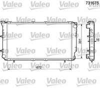 VALEO 731675 - Radiador, refrigeración del motor