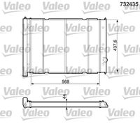 VALEO 732435 - Radiador, refrigeración del motor