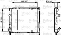 VALEO 732474 - Radiador, refrigeración del motor