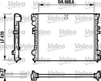 VALEO 732692 - Material aletas refrigeradoras: Aluminio<br>Tipo radiador: Aletas refrigeración unidas mecánicamente<br>Profundidad de red [mm]: 34<br>Ø salida [mm]: 42<br>Ø entrada [mm]: 42<br>Ancho de red [mm]: 470<br>Material depósitos de agua (radiador): Plástico<br>Longitud de red [mm]: 670<br>Restricción de fabricante: Alternativ<br>Restricción de fabricante: PrascoSelection<br>Restricción de fabricante: Valeo<br>Artículo complementario / información complementaria 2: Con acoplamientos rápidos<br>