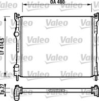 VALEO 732737 - Clase de caja de cambios: Caja de cambios manual<br>Material aletas refrigeradoras: Aluminio<br>Tipo radiador: Aletas refrigeración unidas mecánicamente<br>Profundidad de red [mm]: 23<br>Ø salida [mm]: 32<br>Ø entrada [mm]: 32<br>Ancho de red [mm]: 415<br>Longitud de red [mm]: 480<br>Material depósitos de agua (radiador): Plástico<br>Restricción de fabricante: Alternativ<br>Restricción de fabricante: PrascoSelection<br>Restricción de fabricante: Valeo<br>