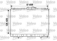 VALEO 734198 - Ancho de red [mm]: 658<br>Longitud de red [mm]: 425<br>Profundidad de red [mm]: 16<br>Material: Aluminio<br>Tipo de cárter/carcasa: Cubierta de plástico<br>Ø entrada [mm]: 35<br>Ø salida [mm]: 35<br>Calefacción / Refrigeración: para vehículos con radiador de aceite<br>Artículo complementario / información complementaria 2: sin regulador de refrigerante<br>Tipo radiador: Aletas refrigeración soldadas<br>Peso [kg]: 5,74<br>