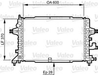 VALEO 734380 - Clase de caja de cambios: Caja de cambios manual<br>Tipo radiador: Aletas refrigeración unidas mecánicamente<br>Profundidad de red [mm]: 34<br>Longitud de red [mm]: 608<br>Ancho de red [mm]: 378<br>Ø entrada [mm]: 35<br>Ø salida [mm]: 35<br>