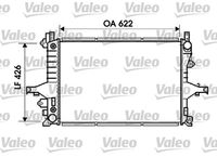 VALEO 734720 - Ancho de red [mm]: 426<br>Longitud de red [mm]: 622<br>Profundidad de red [mm]: 22<br>Material: Aluminio<br>Tipo de cárter/carcasa: Cubierta de plástico<br>Calefacción / Refrigeración: para vehículos sin radiador de aceite<br>Artículo complementario / información complementaria 2: sin regulador de refrigerante<br>Tipo radiador: Aletas refrigeración soldadas<br>Peso [kg]: 6,02<br>