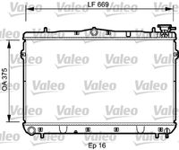 VALEO 734950 - año construcción hasta: 07/2000<br>Clase de caja de cambios: Automática, 4 vel.<br>Ancho de red [mm]: 670<br>Longitud de red [mm]: 377<br>Profundidad de red [mm]: 16<br>Material: Aluminio<br>Tipo de cárter/carcasa: Cubierta de plástico<br>Ø entrada [mm]: 32<br>Ø salida [mm]: 32<br>Calefacción / Refrigeración: para vehículos con radiador de aceite<br>Tipo radiador: Aletas refrigeración soldadas<br>Peso [kg]: 4,4<br>