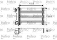 VALEO 812211 - Ancho de red [mm]: 200<br>Longitud de red [mm]: 147<br>Profundidad de red [mm]: 32<br>Material: Aluminio<br>