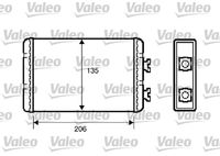 VALEO 812220 - Material: Aluminio<br>Longitud de red [mm]: 135<br>Ancho de red [mm]: 206<br>Profundidad de red [mm]: 32<br>Artículo complementario / información complementaria 2: con junta tórica<br>Tipo radiador: Aletas refrigeración soldadas<br>