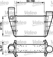 VALEO 817625 - Longitud de red [mm]: 241<br>Ancho de red [mm]: 166<br>Profundidad de red [mm]: 62<br>