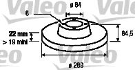 VALEO 187040 - Disco de freno