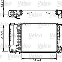 VALEO 731520 - Radiador, refrigeración del motor