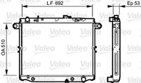 VALEO 734192 - Radiador, refrigeración del motor