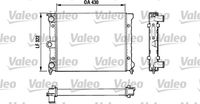 VALEO 883819 - Clase de caja de cambios: Caja de cambios manual<br>Equipamiento de vehículo: para vehículos sin aire acondicionado<br>Ø salida [mm]: 32<br>Ø entrada [mm]: 32<br>Longitud de red [mm]: 430<br>Ancho de red [mm]: 322<br>Profundidad de red [mm]: 34<br>Tipo radiador: Aletas refrigeración unidas mecánicamente<br>