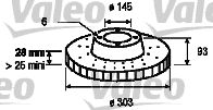 VALEO 187146 - Disco de freno