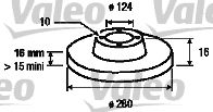 VALEO 187152 - Disco de freno