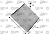 VALEO 715552 - para OE N°: 77365764<br>Vehículo con dirección a la izquierda / derecha: para vehíc. dirección a la derecha<br>Calefacción / Refrigeración: para vehículos con filtro de carbón activado<br>año construcción desde: 02/2008<br>Tipo de filtro: Filtro de carbón activado<br>Longitud [mm]: 218<br>Ancho [mm]: 266<br>Altura [mm]: 21<br>Versión básica (art. n.º): 53.124.00<br>Versión de alta eficiencia con carbón activo (art. n.º): 34.162.00<br>