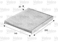 VALEO 716047 - Filtro, aire habitáculo - CLIMFILTER COMFORT