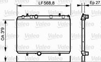 VALEO 734338 - Clase de caja de cambios: Caja de cambios manual<br>Tipo radiador: Aletas refrigeración unidas mecánicamente<br>Profundidad de red [mm]: 32<br>Longitud de red [mm]: 380<br>Ancho de red [mm]: 545<br>Ø entrada [mm]: 32<br>Ø salida [mm]: 32<br>