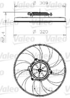 VALEO 696001 - Ventilador, refrigeración del motor