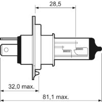 VALEO 032007 - Tipo de luces: Faro doble<br>Tipo de lámpara: H1<br>Tensión [V]: 12<br>Potencia nominal [W]: 55<br>Modelo de zócalo, bombilla incandescente: P14.5s<br>