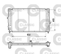 VALEO 231755 - Radiador, refrigeración del motor