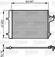 VALEO 814197 - Condensador, aire acondicionado